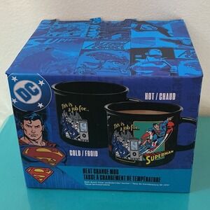 DC Comics Superman Heat Change Mug Cold Hot Reveal Coffee Tea Cup New‎